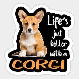 Life'S Just Better With a Corgi (212) Sticker